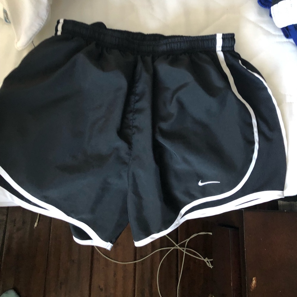 Black and white Nike shorts